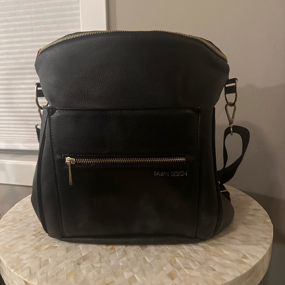 Fawn Design Black diaper bag